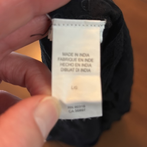 Lucky Brand beaded metallic bling tank top. Large. Black. Viscose. Geometric. - Picture 7 of 8